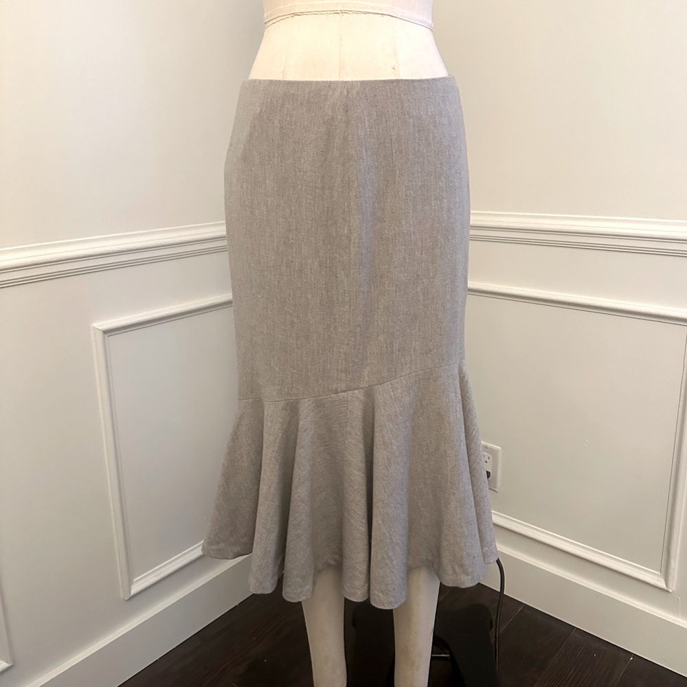 Ralph Lauren cashmere blend Gray Flared Skirt